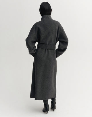 Wrap Coat   Gray
